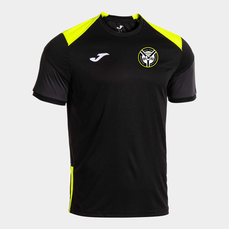 East-End Youth FC - Coaches T-Shirt (BLACK & YELLOW FLURO)
